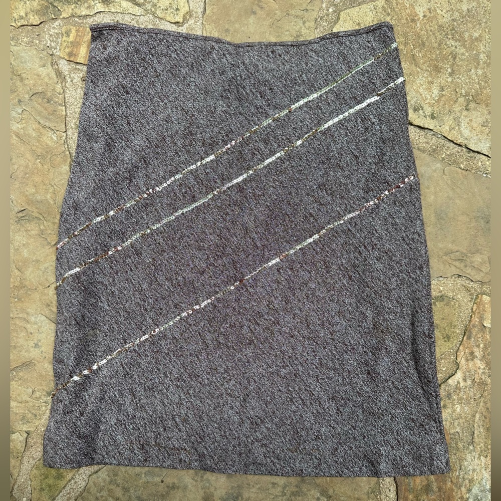 Vintage Vivienne Tam Brown Sequin Skirt